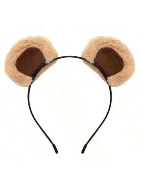 2/1 Stück süßer Teddybär Ohren Haarreif, frei bewegliche Ohr Dekoration, perfekt für Party Rollenspiele