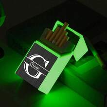 Customized Name And Letter Style 1 Piece Waterproof And Pressure-Resistant Large Capacity Magnetic Flip Cover Cigarette Case - Style a - View 2