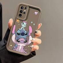 Phone Case With Stitch, Angel & Scrump From Disney's Lilo & Stitch Print, Featuring Planets, Stars, Heart - Shaped Planet & Cartoon Design  For Samsung Galaxy S25 Ultra/S25 Plus/S25/ Galaxy S24 Ultra/S24 Plus/S24/S24 FE/S23 Ultra/S23 FE/S22Ultra/S22 Plus/S22/S21 Ultra/S21 Plus/S21/S21 FE/A13/A14/A15/A16/A17/A33/A34/A35/A36/A52/A53/A54/Galaxy Note20Ultra/Galaxy Note20,Galaxy S25 Case,Galaxy S25 Case,Galaxy S25 Ultra Case Plus Stocking Stuffers,The Girlfriend,The Chosen,Early Fall Fashion. - 粉色 - 查看 5