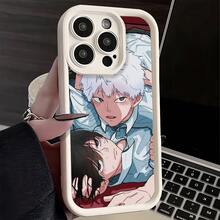 Funda para 16 17 16E 15 14 Plus 13 12 11 Pro X Xs XR 8 SE con Protección de Lente en Escalera - Carcasa Suave y Cubierta Trasera H-Hikaru Ga Shinda Natsu - Blanco - Ver 2