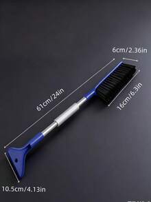Multifunctional Snow Brush & Ice Scraper Set - Extendable Handle, Detachable, Durable Car Snow Removal Tool, Won't Scratch Paint