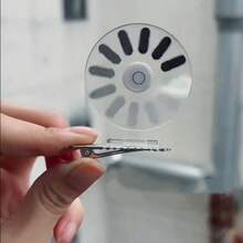 1/2pcs Funny & Quirky Acrylic Transparent Battery Level 3D Spring Hair Clips, DIY Hair Accessories, Handmade Abstract Trinkets, Hair Claws, Hair Slide, Hair Barrettes