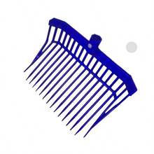 1pc 16-Tine ABS Plastic Hay Fork, Thick & Durable Hay Pitchfork, Lightweight Rust-Resistant Barn Cleaning Tool, Efficient Fodder Fork, Essential For Stable & Barn, Sturdy & Wear-Resistant, Labor-Saving & Practical, Horse Care Supplies