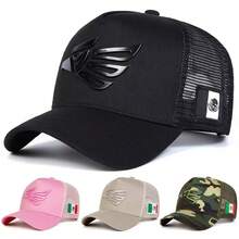 1pc Men's Eagle Embroidery Trucker Hat, Adjustable Baseball Cap, Fashion Truck Driver Hat, Sun Protection, Casual Mesh Cap Suitable For Spring, Autumn, Travel, Beach, Party - Multicolor - View 13