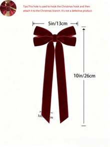12 Pezzi Fiocchi da Vino Decorazioni per Albero di Natale, Ornamenti Natalizi per Albero, Casa, Stanza, Festa di Compleanno, Porta d'Ingresso, Matrimonio, Vacanze, 12,7 cm x 25,4 cm
