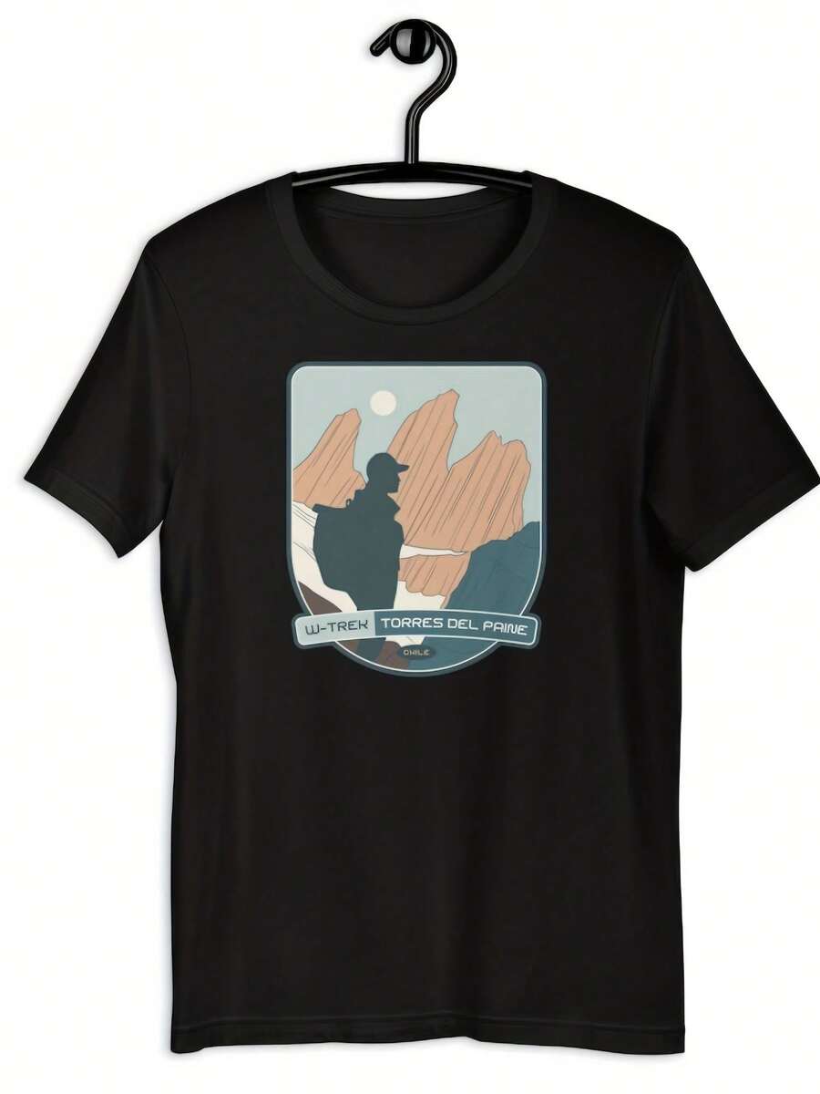 W-Trek Uni T-Shirt – Torres Del Paine, Chile Hiking - 款式19 - 查看 1