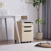 Office Storage Cart - Casual + Natural + Solid Wood - View 2