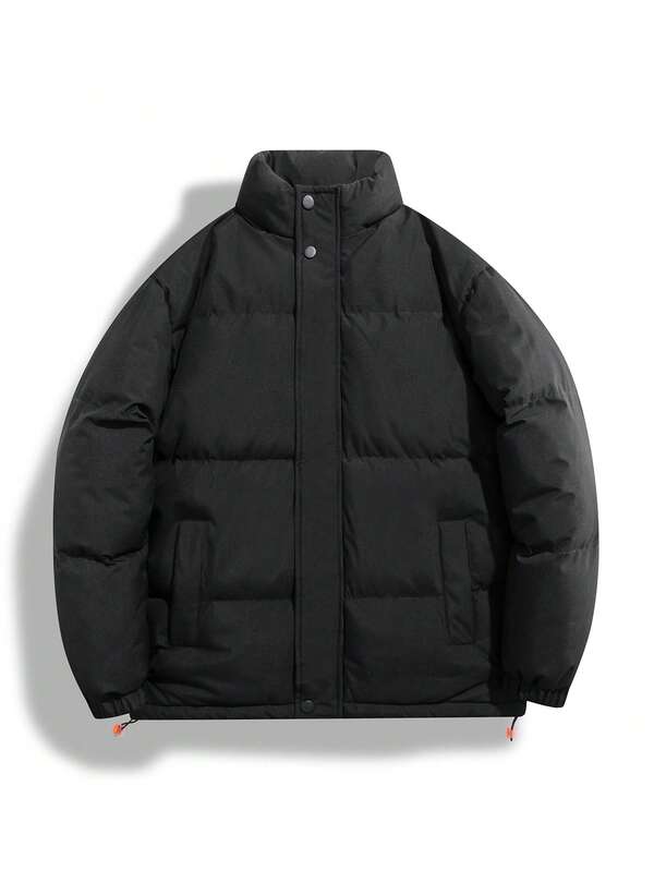 1pc Men's Thick Padded Coat, Warm Winter Coat, Suitable For Casual, Commuting, Outdoor Use