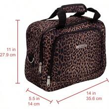 Rockland Fashion Softside - Juego de equipaje vertical - Leopardo - Ver 6