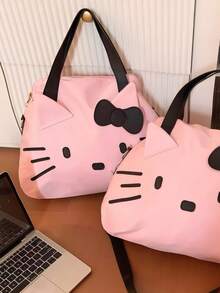 Sanrio Sanrio Christmas Decoration 1Pc Large Capacity Handbag Kawaii Anime Decorate Accessories Shoulder Bag Storage Tote Bags For Travel Gift (Some Parts May Be Random),Hello Kitty Bag,Anime,Boho Vibes,CatCartoon Character Katie, Large Capacity Multifunctional, Campus And Travel Sports Bag Fashion Bag