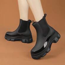 时尚切尔西雨靴，防水防滑厚底雨鞋，男女通用，多色可选，舒适耐穿，户外休闲雨天必备鞋履