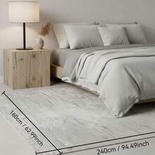 1PC Machine Washable Large - Size Modern Light Gray Textured Pattern Area Mat Rug Indoor Living Room Decorative Rug With Stylish Light Gray Textured Pattern Design Durable Easy Clean Floor Mat For Home Decoration Kitchen Rug