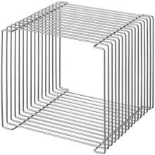 TUIYIDUO サイドテーブル コーヒーデスク 35x35x35.3cm 金属 ワイヤー ナイトテーブル ウォールシェルフ シェルフ スクエア 床置き 壁掛け 重ね置き おしゃれ 北欧 モダン マルチ インテリア 収納 - 写真の通り - チェックする 1