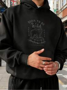 Sudadera con Capucha para Hombre para Primavera y Otoño, Sensación de Algodón, Amigable con la Piel, Perfecta para la Frescura de la Mañana y la Noche, Justo para la Calidez - Negro - Ver 6