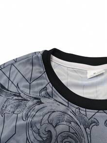 意大利那不勒斯客场球衣 男士足球运动衫 舒适圆领运动上衣 适合足球比赛训练、休闲和度假穿着 绝佳礼物 - 灰色 - 查看 5