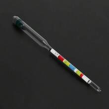 Medidor de Hidrómetro de Triple Escala, Probador de Hidrómetro con Escalas de Densidad de Etanol de Azúcar, Medición de Elaboración de Cerveza Y Vino para Vino, Cerveza,Herramientas de Medida y Cata - 1 - Ver 10