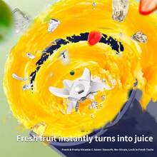 USB Rechargeable Portable Cordless Blender And Smoothie Maker - Easy To Clean, Great For Milkshakes, Smoothies And Fresh Fruit Drinks - With Digital Display, Ideal For Home, Office, Travel Outdoor, 460ml Mini Smoothie Blender, Waterproof Design - Multicolor - View 6