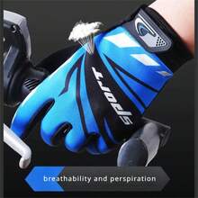 Kids' Cycling Gloves, Full Finger Thin Breathable Anti-Slip Durable Bike/Motorcycle Gloves