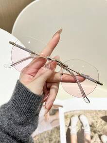 1副女士无框时尚眼镜，夏季沙滩配饰 - 彩色 - 查看 1