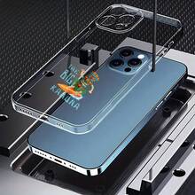 Carcasa transparente de teléfono móvil de moda Cubierta de teléfono transparente con diseño de tiki surfista y texto The Big Kahuna para uso diario y ocasiones informales - transparente - Ver 4