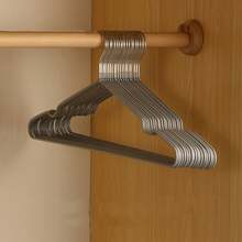 YITU 10/20pcs Metal Hangers, Plastic-Coated Hangers, Rust-Proof Dry & Wet Use Adult Clothes Drying Rack, Iron Art Hangers, Upgraded Non-Slip Seamless Coat Hanger, Suitable For Bedroom, Balcony, Outdoor Drying - Multicolor - View 10