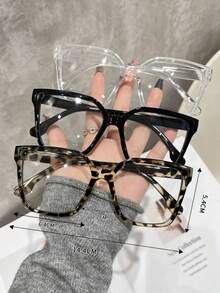 1/3pcs Set Leopard Print Bohemian Retro Glasses, Suitable For Daily Wear - Multicolor - View 5