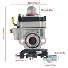 适用于三菱 MP11-001 CG260 TL26 TL33 TU26 TU33 的化油器替换零件，也适用于 Zenoah G23LH G26L 割草机 1E34F 1E36F 发动机