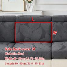 1pc Plush Jacquard Anti-Slip Sofa Seat Cushion Cover, Soft & Skin-Friendly, Pet-Proof, Elastic Sofa Slipcover, Suitable For L-Shaped Combination Sofa And 1/2/3/4 Seater Sofa, Spring/Autumn (Sold Individually) - Dark Grey - View 18