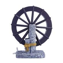 1pc Air-Powered Rotating Windmill Water Wheel Aquarium Decoration, Connects To Air Pump For Oxygenation & Landscaping, Suitable For Freshwater Tank, Grass Tank, Beginner Fish Tank Aquascape Decor