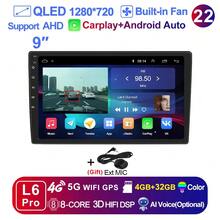 LEHX 8Core 9 pulgadas Universal 2din inalámbrico Carplay Android 15 Radio de coche reproductor de vídeo Multimedia AutoRadio navegación GPS 4G WiFi - 9-L6 Pro (4-32 GB) - Ver 12