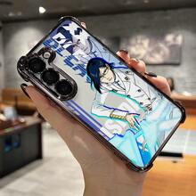 Funda de Teléfono Anime Masculina I-ISSHIN Creativa de Alta Gama y  para Samsung Galaxy S25 Edge S24 S23 S22 S21 FE Note20 Ultra Plus 4G 5G Marco Electrochapado a Prueba de Golpes Cubierta Trasera Transparente de Lujo - Mezcla de colores - Ver 8