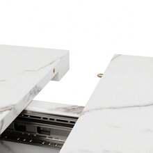 Dining Tables - White+Black + MDF+Metal-1 - View 11