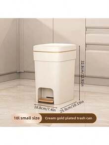 现代脚踏式垃圾桶，带盖，大容量，缓降设计，适用于客厅、厨房、卧室 - 防臭密封垃圾桶，厨房垃圾处理方案 | 时尚垃圾桶 | 缓降盖