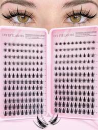 240 piezas Libro de pestañas postizas, C-Curl voluminoso, cantidad abundante, mejor calidad, precio talla grande bajo, nuevas pestañas postizas DIY, esponjosas y suaves, pestañas postizas de visón 3D, pestañas postizas, maquillaje, extensión de pestañas, pestañas postizas cortas, extensión de pestañas DIY en casa, pestañas postizas de color claro