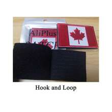 2 parches con la bandera de Canadá bordados, parches tácticos militares de moral, parche aplicable con cierre de gancho y bucle {color: Canadá - Canadá - Ver 6