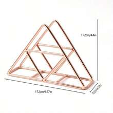 Hotel Metal Iron Paper Towel Holder, Creative 3D Hollow Paper Towel Box, Paper Towel Rack, New Metal Napkin Holder, Desktop Decor Paper Towel Rack - Multicolor - View 4