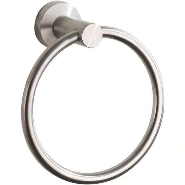 Towel Ring Brushed Nickel Bath Hand Towel Ring Stainless Steel Adhesive No Drill Hanging Round Towel Holder For Bathroom