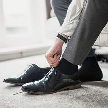 3/6/10/12 Pairs Men'S Classic Loose Business Socks - Breathable Comfort, Elastic Ribbed Cuff, Solid Black, US Sizes 9-11 (EU 43-46) For Work Meetings & Outdoor All-Season Wear, Professional Attire, Versatile Style, Comfortable Fit, Office Workers - Multicolor - View 8