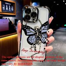 White Valley Jingwu Funda de Teléfono de TPU Electrochapada con Marco Suave de Cuatro Esquinas a Prueba de Golpes para  17/ 17 Air/ 17 Pro/ 17 Pro Max, Funda Protectora a Prueba de Golpes, Funda de Anime, Carcasa Duradera, Cubierta Protectora Flexible, Funda de Teléfono a Prueba de Golpes, Entusiastas de la Tecnología, Usuarios de Smartphones - Mezcla de colores - Ver 8