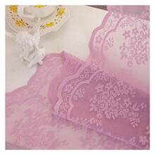 Light Lanvender Curtains For Bedroom Girls 63 Inch Length 2 PanelsLaceSheer Curtains Vintage Floral Voile Window Panels For Living Room Rod Pocket Light Lilac Lavender W52 X L63 - 多色640 - 查看 4