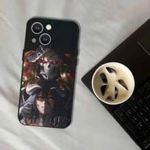 Overlord Cartoon Albedo Phone Case Cover Compatible With  17, 16, 15, 14, 13, 12, 11, Pro, XS, Max, XR, Plus, E, SE4, Mini Black Soft Cover, Cover Compatible With  17 Case,  17 Pro Case,  17 Pro Max Case - Z7 - 查看 13