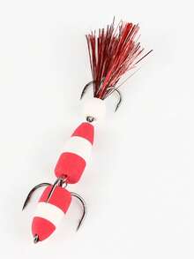 1pc Large Soft Fishing Lure, Saltwater Foam Fake Bait, Outdoor Fishing Swinging Wobble Bass Lure, Saltwater Trolling Lifelike Fishing Lure, Foam Hook Soft Bait, Triple Hook Fake Bait Rig - Multicolor - View 14