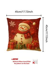 1 pieza Camino de mesa con diseño de muñeco de nieve rojo navideño, Camino de mesa tipo lino navideño, 1 pieza Camino de mesa, 4 piezas Individuales, 1 pieza Funda de cojín, 3 productos disponibles, Decoración del hogar de temporada para interiores/exteriores, Decoración del hogar de invierno, Decoración navideña, Decoración de habitación navideña, Decoración de fiesta navideña