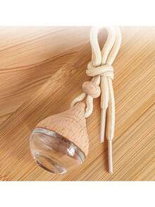 Drop Shape Cartoon Cute Car Aromatherapy Bottle Pendant - Empty Clear Essential Oil Diffuser - Refillable Hanging Diffuser Bottle , Air Fresher Ornament Vials For Car