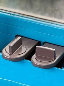 Cerradura de aluminio para puertas y ventanas corredizas con funciones anti-pellizco, anti-robo y anti-caída - Multicolor - Ver 7