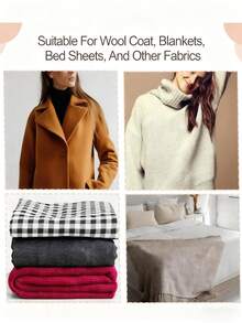 1pc Knitted & Cashmere Comb, Handheld Portable Sweater Comb, Lint Remover, Wooden Lint Remover, Knitted Fabric Defuzzer, Clothing Brush, Knitted Garment, Cashmere Coat Depiller - Multicolor - View 4