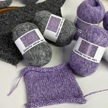 4 Balls 40g Snowflake Color Knitting Yarn [3114], New Autumn/Winter Handmade Knitting Material For Hats, Scarves, Etc., Soft Texture, Non-Shedding, Approx. 40g/Ball, 360m/Ball