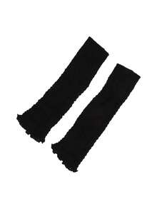 1Pair Women Mid-Calf Socks Covers , Elastic Stackable Design, Soft Warmth, Versatile Autumn And Winter Accessory, Hand Washable, Solid Color, Chic Leg Covers - Multicolor - View 13