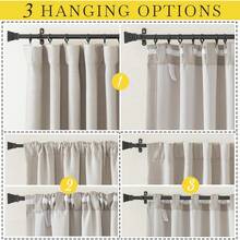 2025  Bedroom Curtains 2 Panels Sets Faux Linen Textured, Pinch Pleated Room Darkening Light/Heat Blocking Window Drapes Thermal Insulated For Living Room, Angora, W50 X L108, 2 Panels - 安哥拉 - 查看 4
