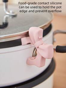 1个硅胶蝴蝶勺托，厨房防溢勺架，可清洗重复使用，耐热餐具架，可移动收纳架 - 彩色 - 查看 9